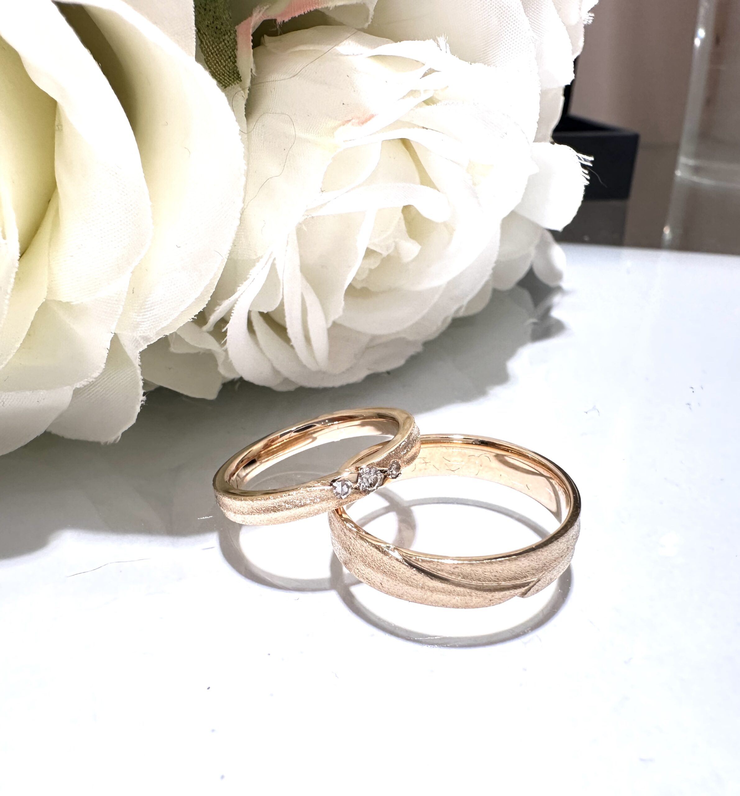 Individuelle Trauringe aus Roségold von Juwelier Berlin