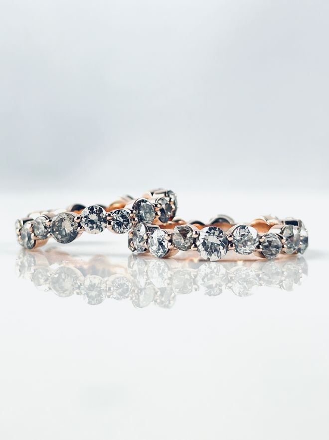 Handgefertigter Diamantring in Roségold vom Juwelier Berlin